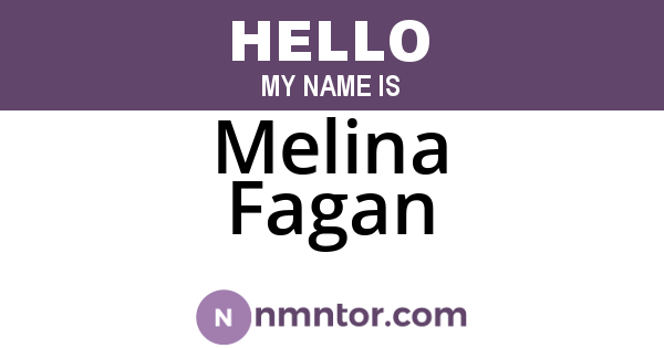 Melina Fagan