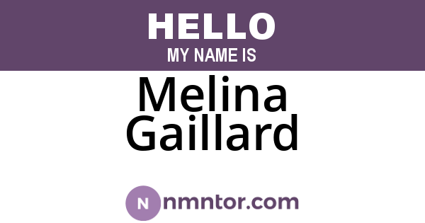 Melina Gaillard