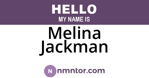 Melina Jackman