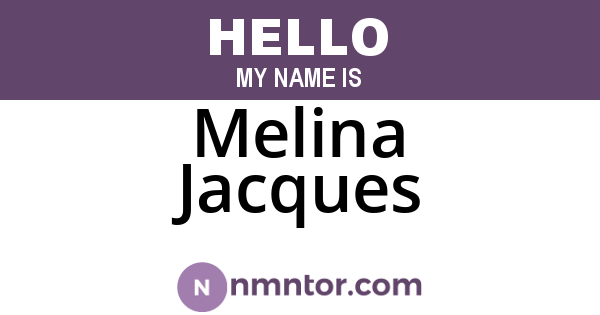 Melina Jacques