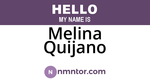 Melina Quijano