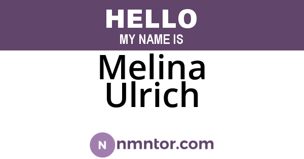 Melina Ulrich