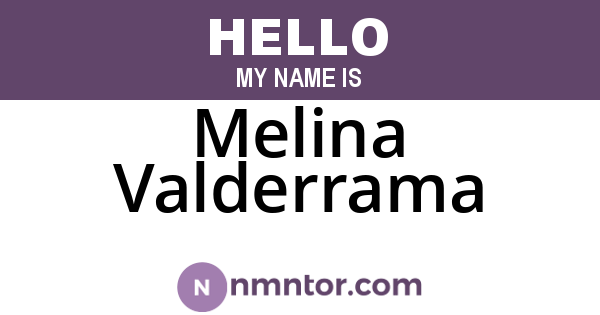 Melina Valderrama