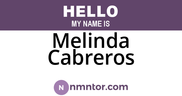 Melinda Cabreros