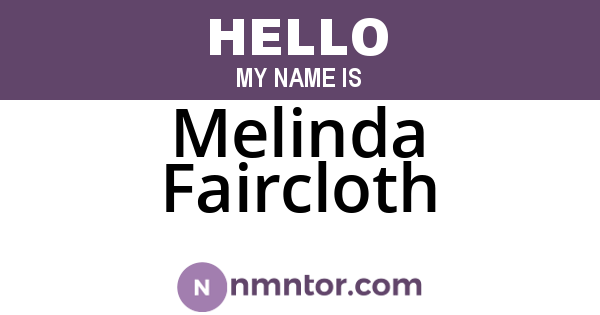 Melinda Faircloth