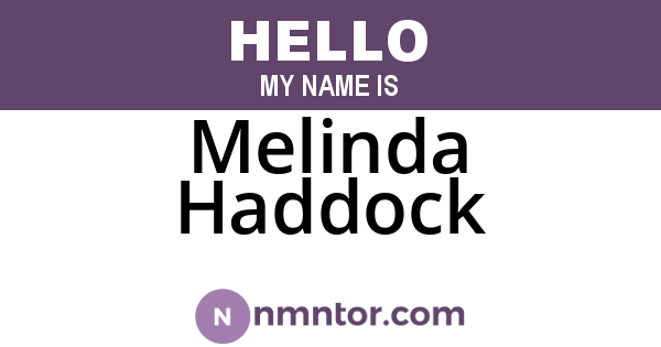 Melinda Haddock