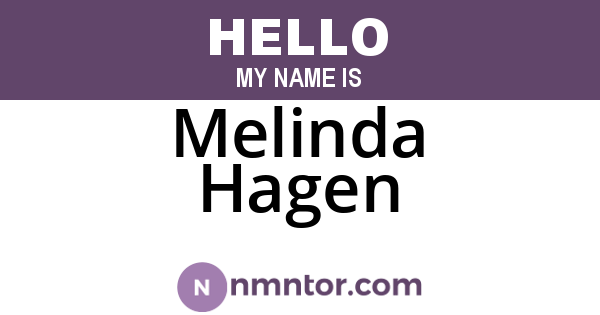 Melinda Hagen