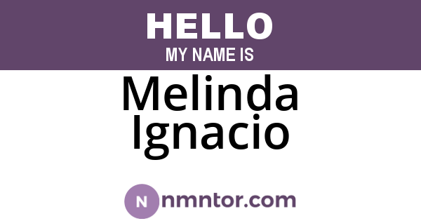 Melinda Ignacio