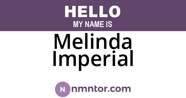 Melinda Imperial