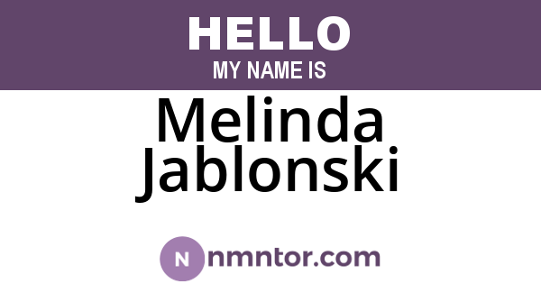 Melinda Jablonski