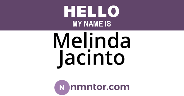 Melinda Jacinto