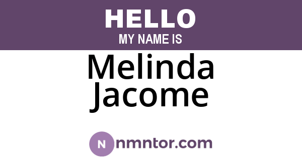 Melinda Jacome