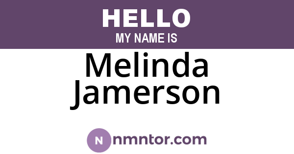 Melinda Jamerson