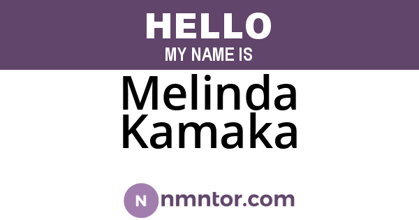 Melinda Kamaka