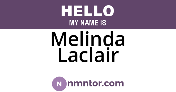 Melinda Laclair