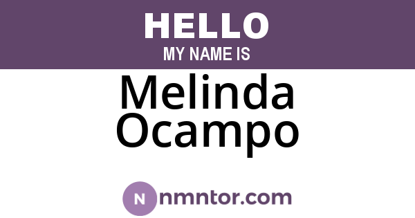 Melinda Ocampo