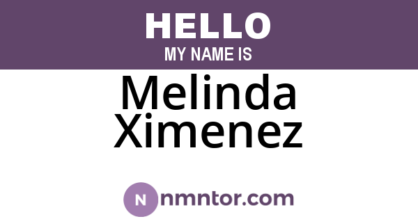 Melinda Ximenez