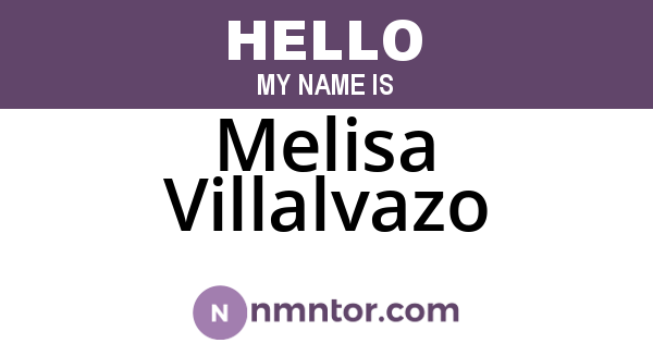 Melisa Villalvazo