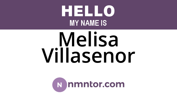 Melisa Villasenor