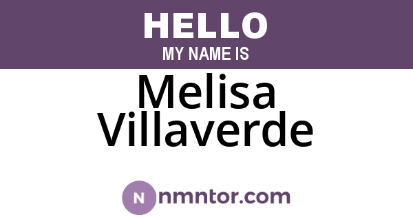 Melisa Villaverde