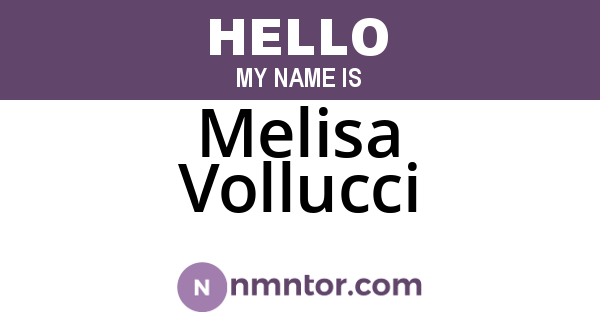 Melisa Vollucci