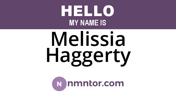 Melissia Haggerty