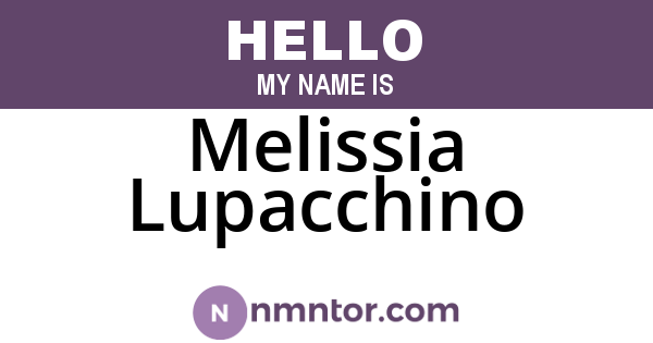 Melissia Lupacchino