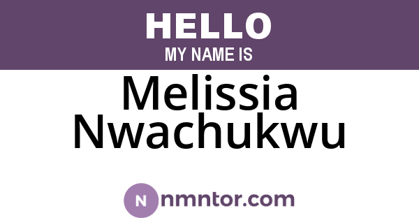 Melissia Nwachukwu