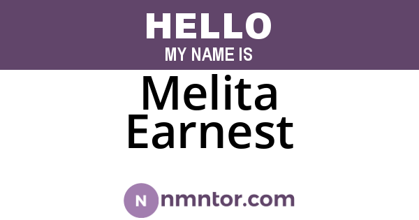 Melita Earnest
