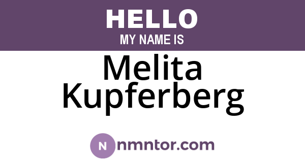 Melita Kupferberg