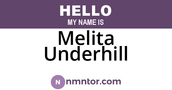 Melita Underhill