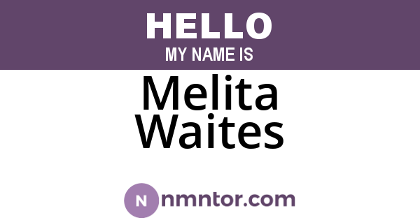 Melita Waites