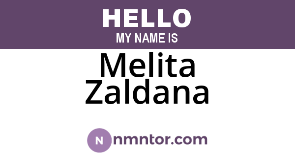 Melita Zaldana