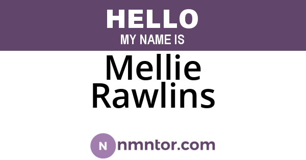 Mellie Rawlins