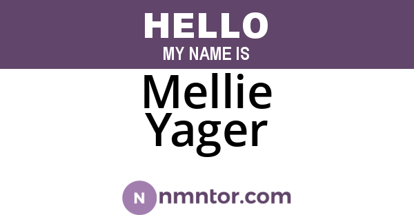 Mellie Yager