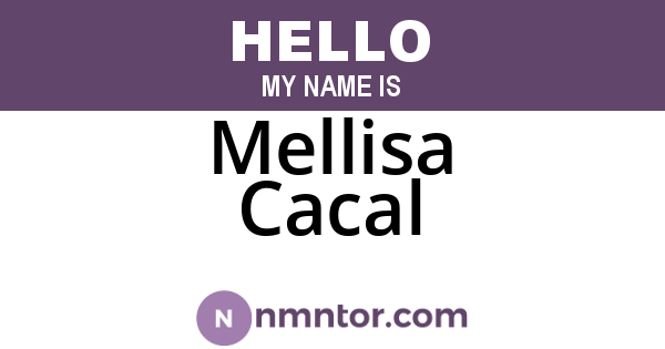Mellisa Cacal