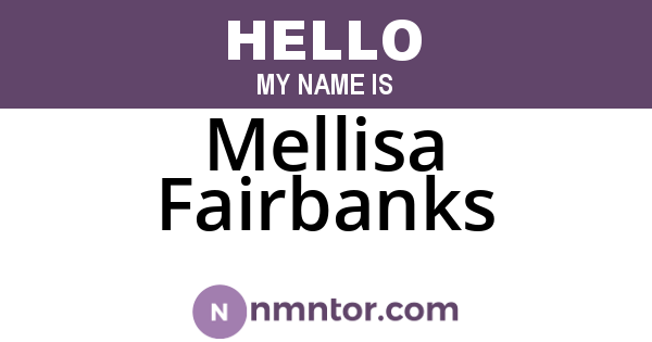Mellisa Fairbanks