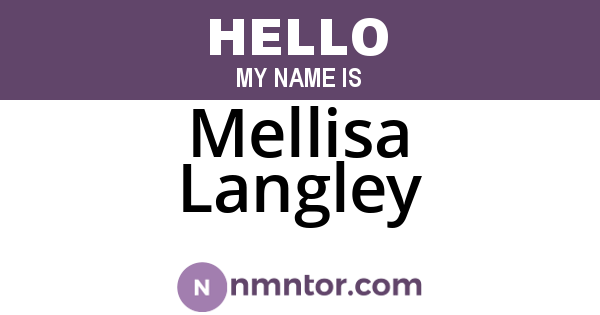 Mellisa Langley