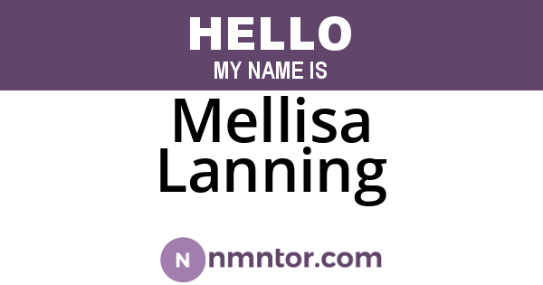 Mellisa Lanning