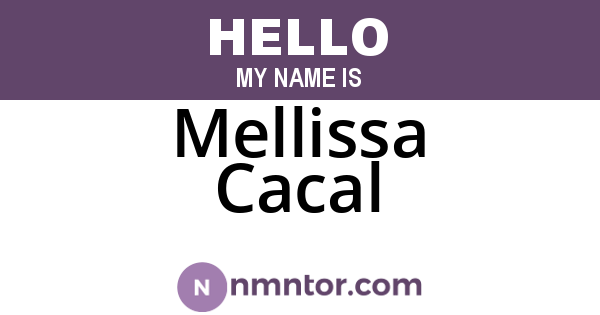 Mellissa Cacal