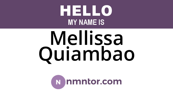 Mellissa Quiambao