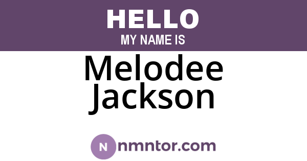 Melodee Jackson