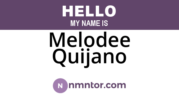 Melodee Quijano