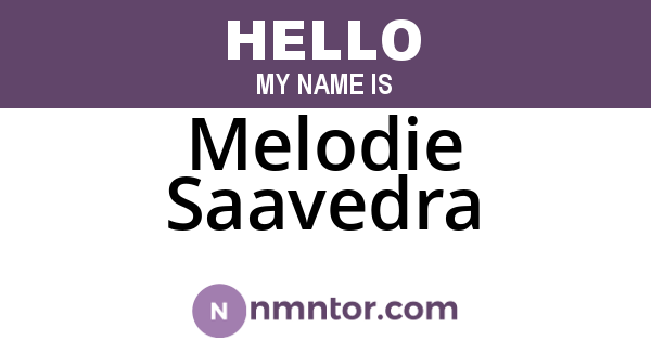 Melodie Saavedra