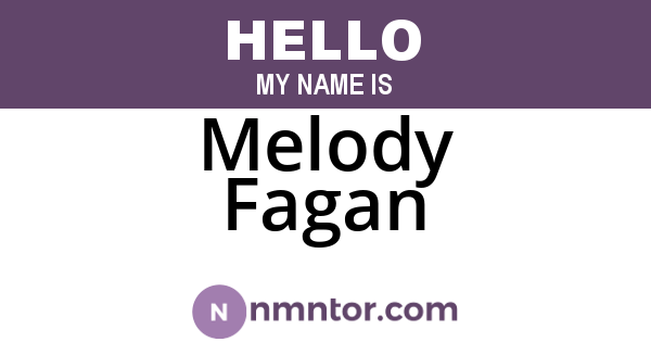 Melody Fagan