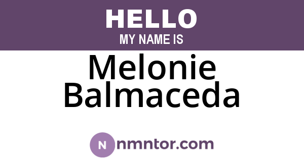 Melonie Balmaceda