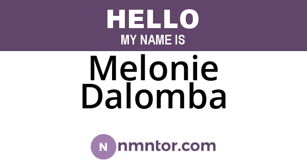 Melonie Dalomba
