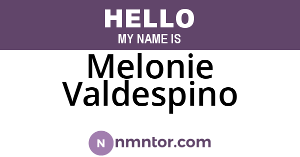Melonie Valdespino