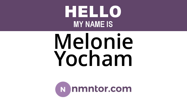 Melonie Yocham