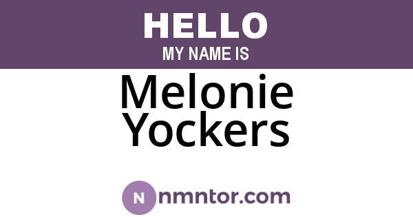 Melonie Yockers